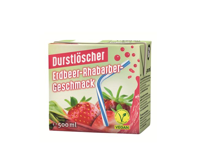 Hovedbilde Thirst Quencher Strawberry-Rhubarb Drink 500ml