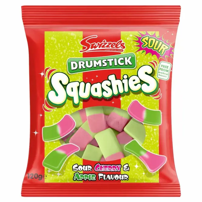 Hovedbilde Swizzels Drumstick Squashies Sour Cherry  120g