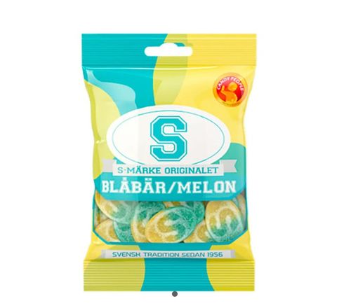 S-Märke Blåbär-Melon 80g