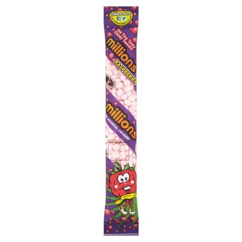 Millions Raspberry Tubes 55g