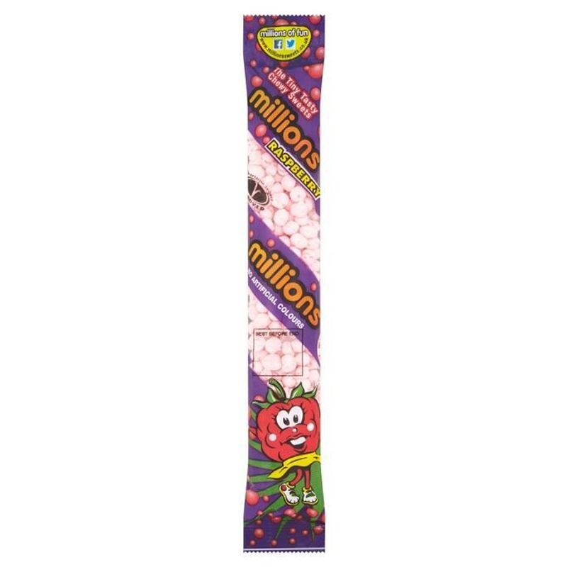 Millions Raspberry Tubes 55g