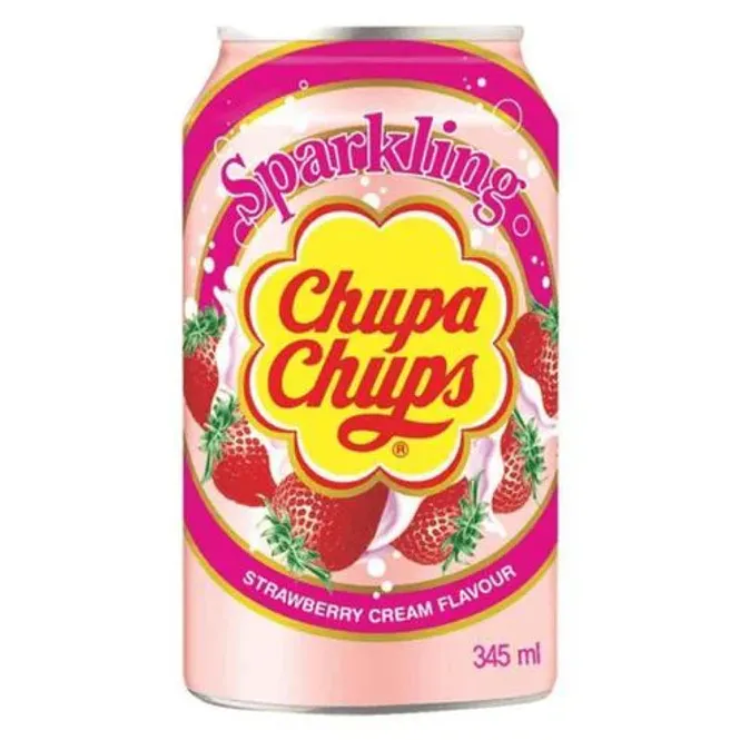 Hovedbilde Chupa Chups Drink Strawberry Cream 345ml
