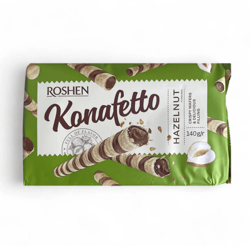 Roshen Kanafetto Wafer Hazelnut 140g