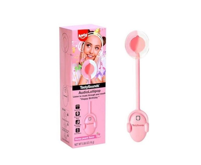 Hovedbilde Tasty Sounds Lollipop Honey Peach 12g