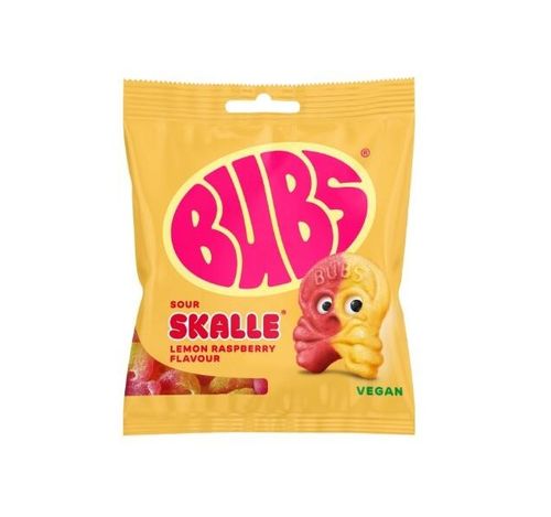 Bubs Lemon Raspberry Skalle 155g