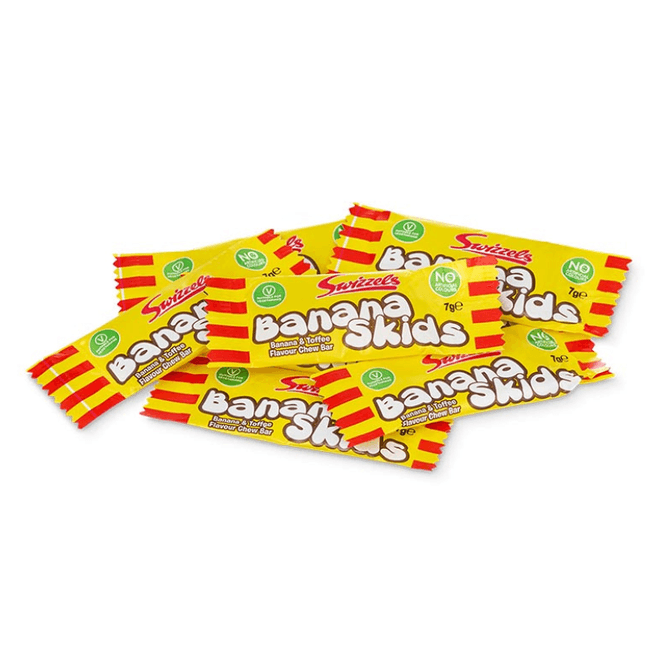 Hovedbilde Swizzels Banana Skids 100g