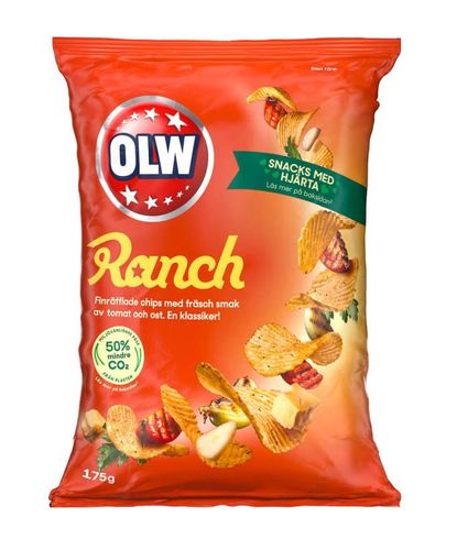 OLW Chips Ranch 175g (Datotilbud)