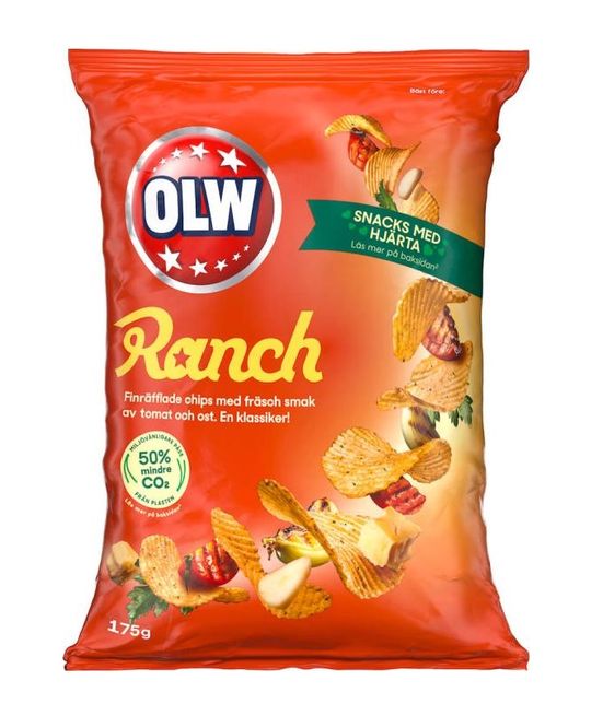 Hovedbilde OLW Chips Ranch 175g