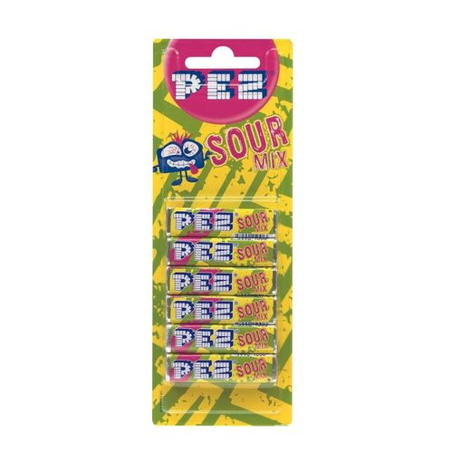 PEZ Refill Blister 6pk Sour 51g