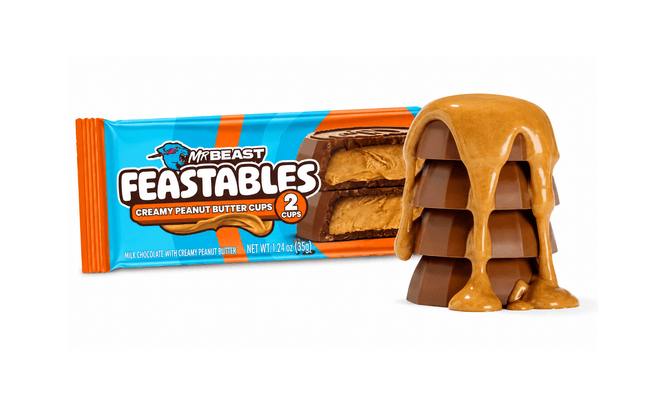 Hovedbilde Mr. Beast Feastables Creamy Peanut Butter 2-Cups ...