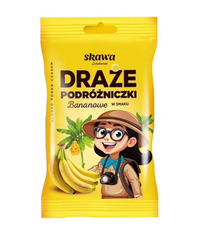Skarwa Pordroznicki Banana Dragèes 70g