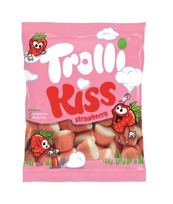 Hovedbilde Trolli Strawberry Kiss 100g