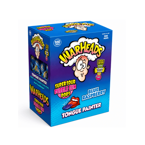 Warheads Tongue Painter Lollies 19g (100stk)