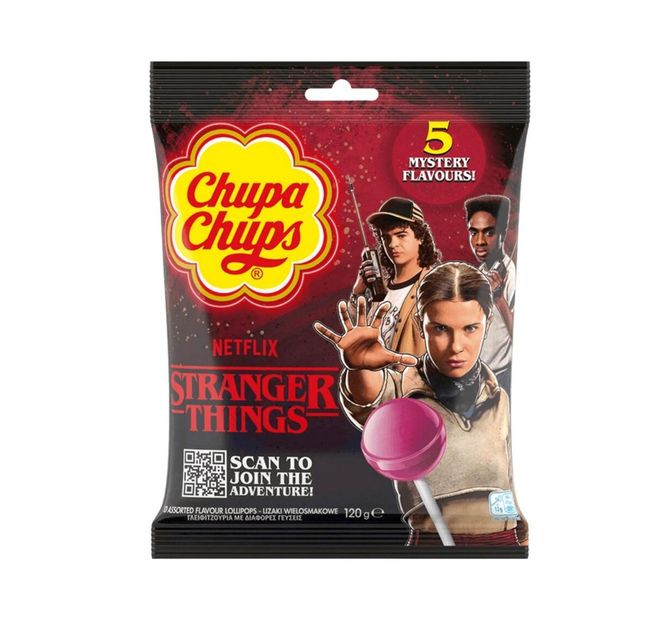 Hovedbilde Chupa Chups Stranger Things 5 Flavours Lollipop ...