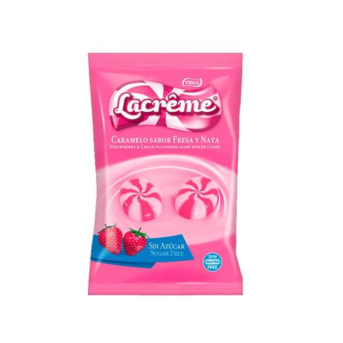 Lacrême Strawberry Cream Sukkerfri 80g (Datotilbud)