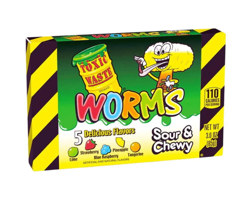Toxic Waste Gummy Worm Theatre Box 85g