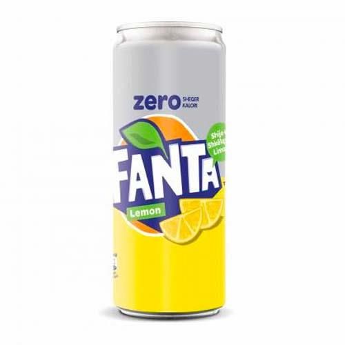Fanta Zero Lemon 330ml (Datotilbud)
