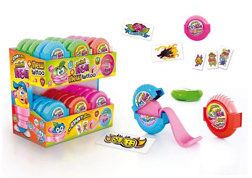 Mini Roll Bubble Gum Tatto 18g