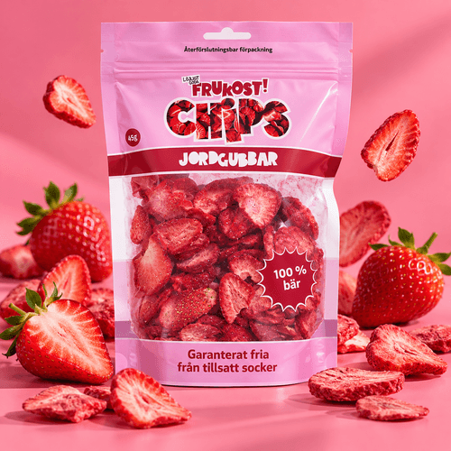 Frukost Jordgubbschips Frysetørket 50g