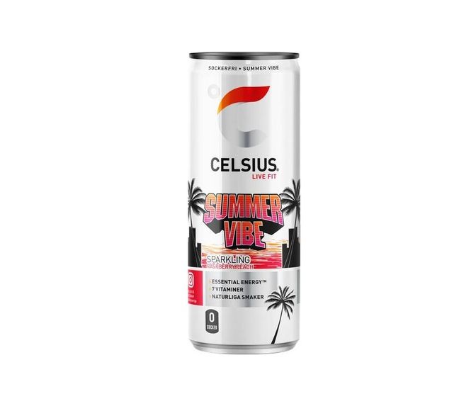 Hovedbilde Celsius Summer Vibe Raspberry/Peach 355ml