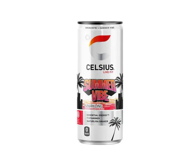 Hovedbilde Celsius Summer Vibe Raspberry/Peach 355ml